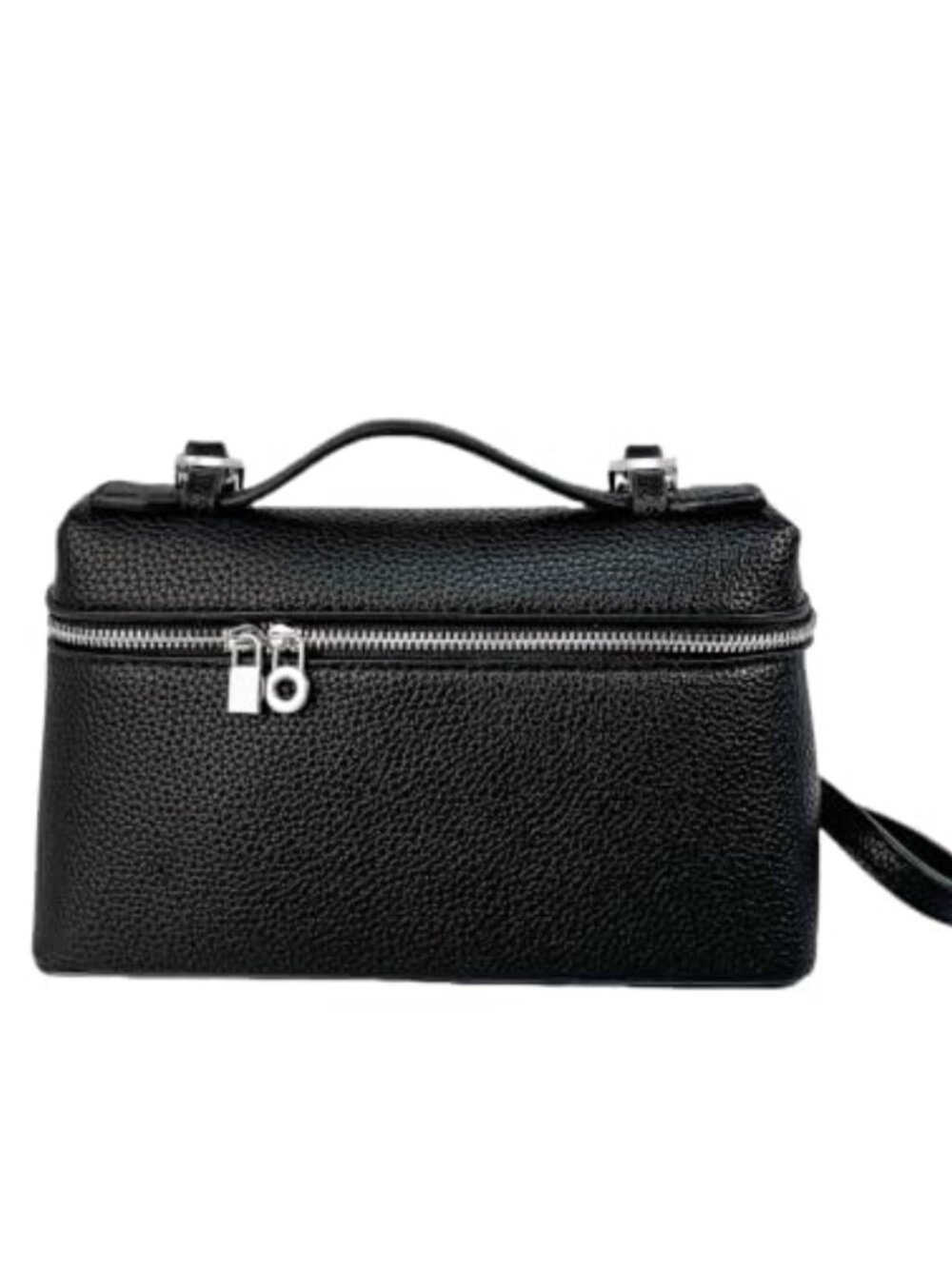 Women's Leather Crossbody Purse Small Top-Handle Pouch Adjustable Strap